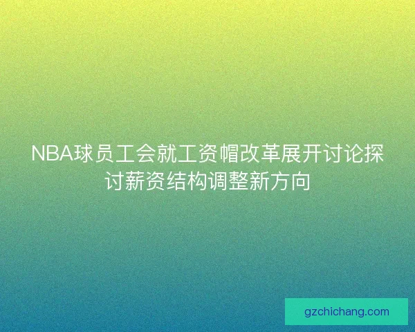 NBA球员工会就工资帽改革展开讨论探讨薪资结构调整新方向